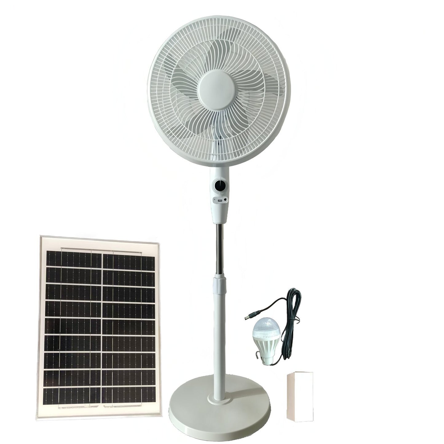 solar floor fan