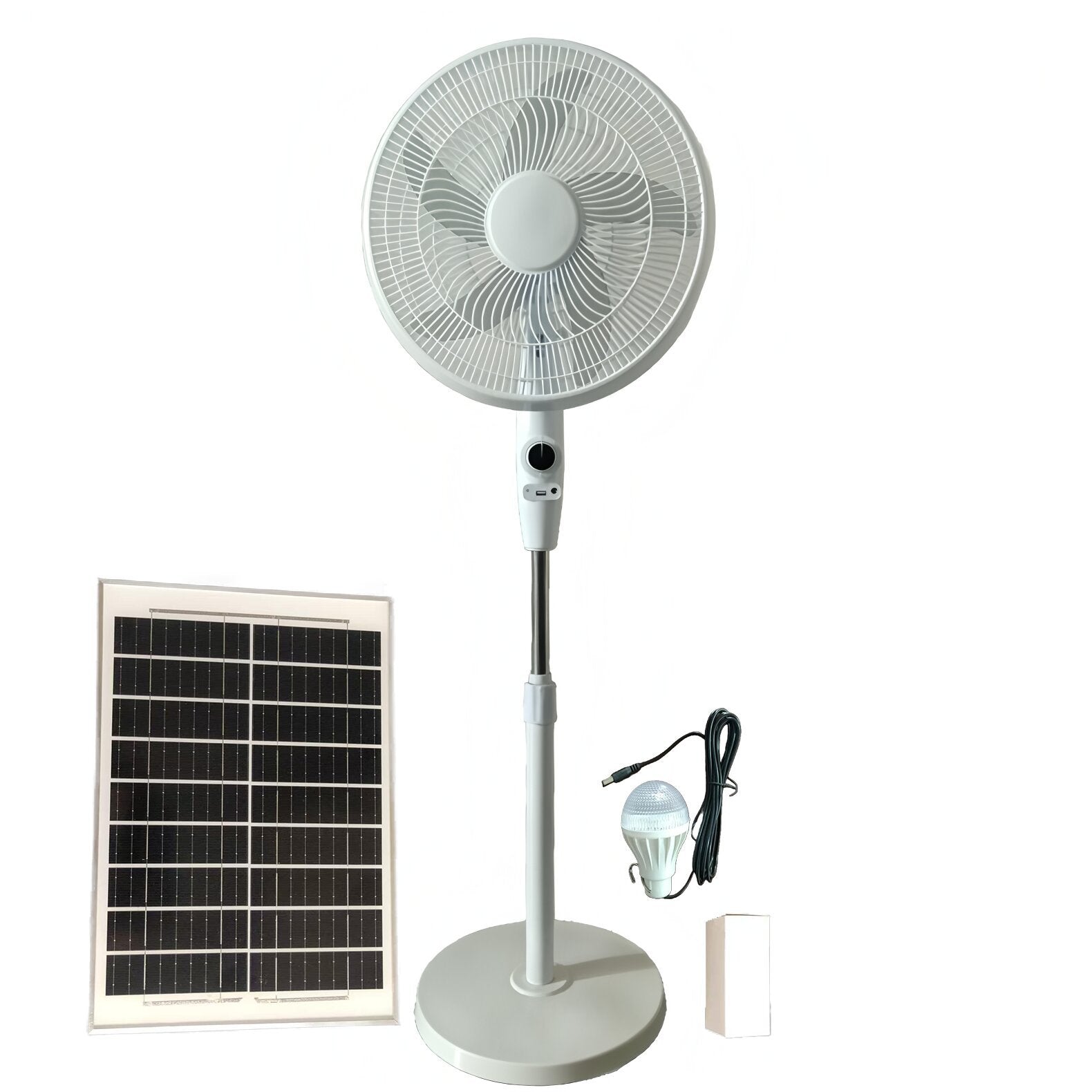 solar floor fan
