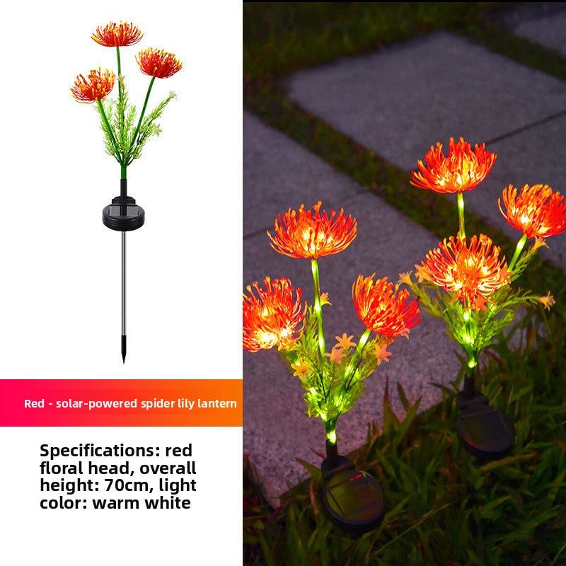 Solar Flower Ground Light Outdoor Decorative Lamp