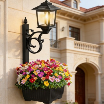 Solar Flower Pot Light Outdoor Garden Decoration