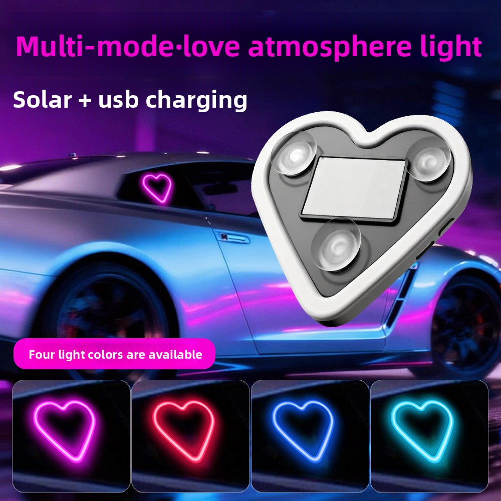 Solar Heart Car Interior Ambient Light