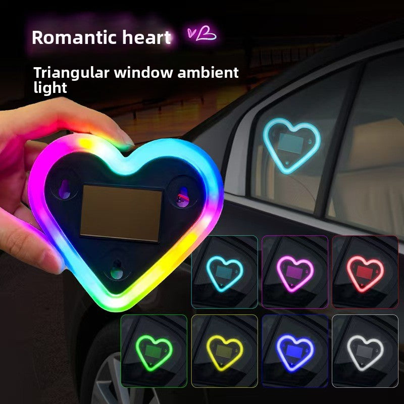 Solar Heart Car Interior Ambient Light