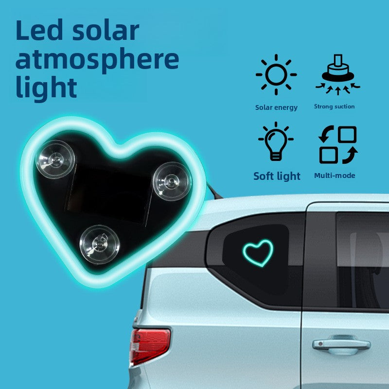 Solar Heart Car Interior Ambient Light