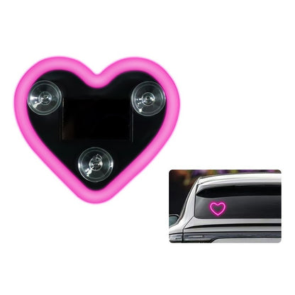 Solar Heart Car Interior Ambient Light
