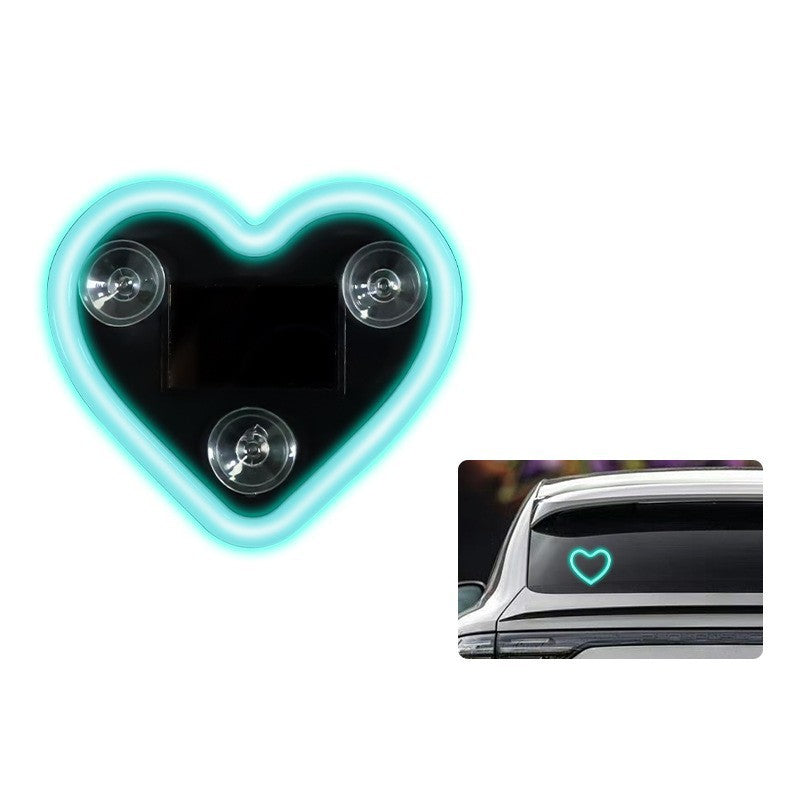Solar Heart Car Interior Ambient Light