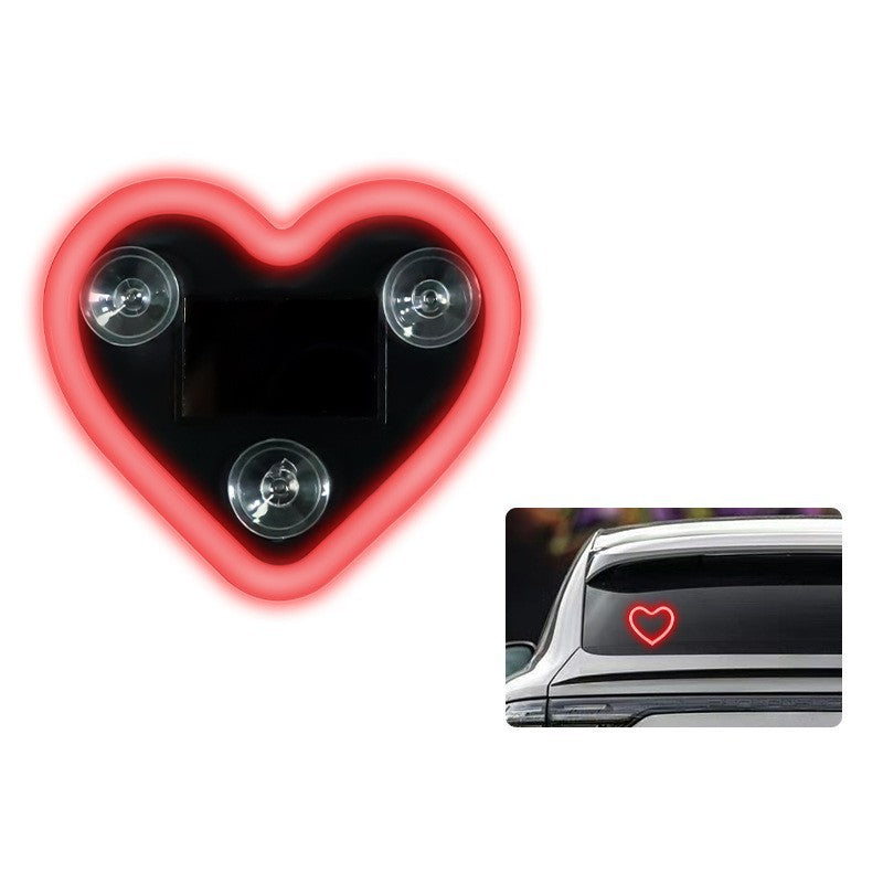 Solar Heart Car Interior Ambient Light