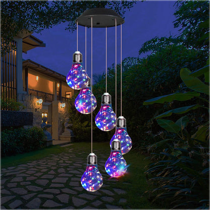 Solar Hummingbird Wind Chime Lantern