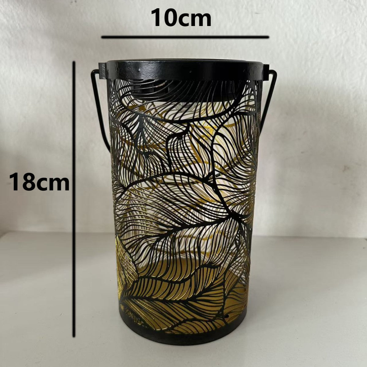 Solar Iron Hollow Projection Lamp