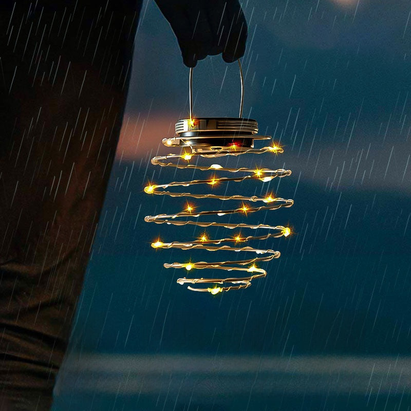 Solar Iron Pineapple LED Garden Light