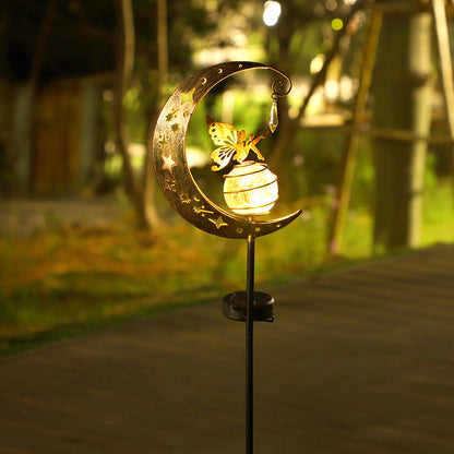 Solar Iron Teapot Outdoor Garden Decorative Light