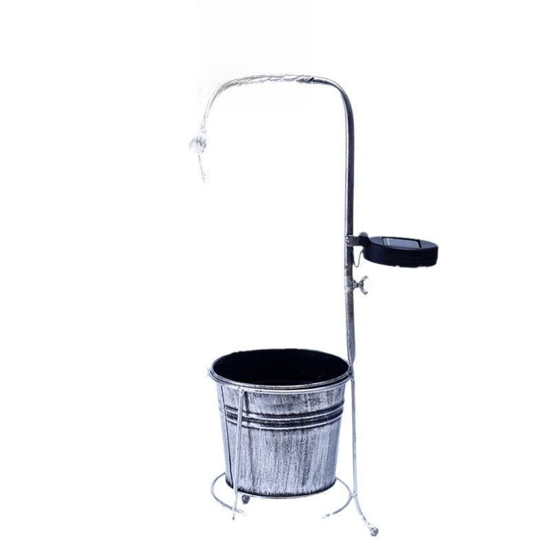 Solar Iron Water Drop Outdoor Light