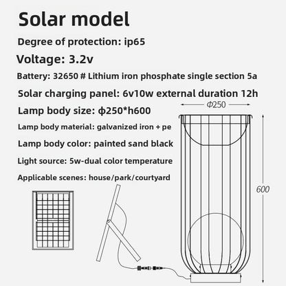 Solar lawn light