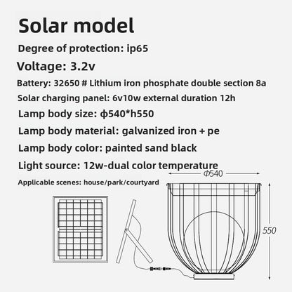 Solar lawn light