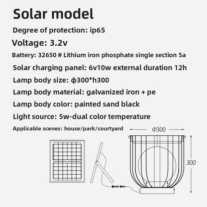 Solar lawn light