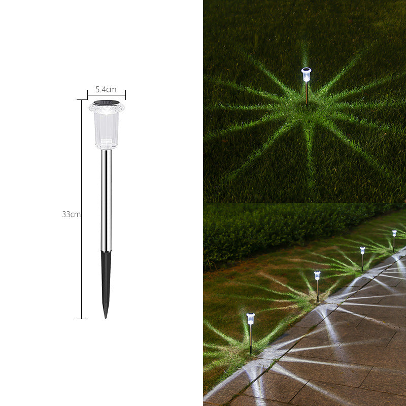Solar Lawn Lights Outdoor Garden Decorative Floor Insert Lamp