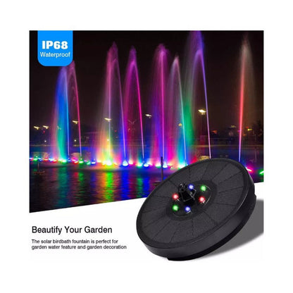 Solar LED Color Changing Garden Fountain