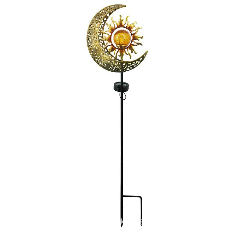 Solar LED Flame Projection Garden Light