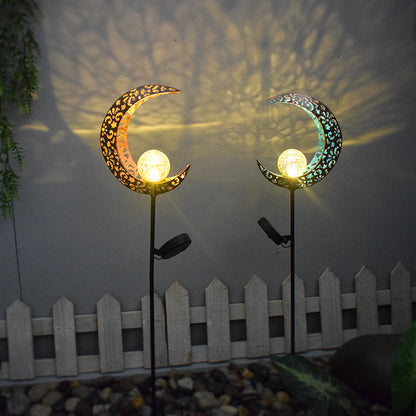 Solar LED Flame Projection Garden Light