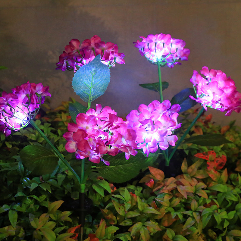 Solar LED Hydrangea Garden Light