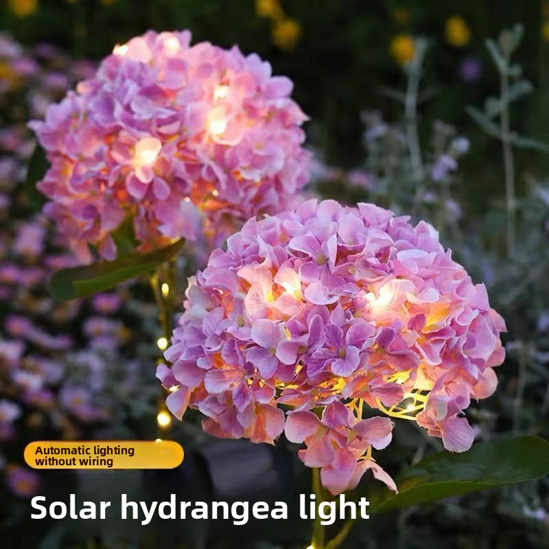 Solar LED Hydrangea Garden Light
