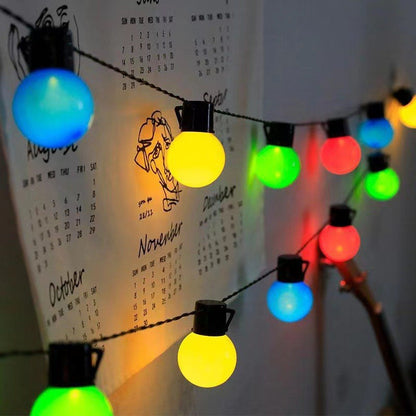 Solar LED Light String Outdoor Waterproof Decorative Camping Lights
