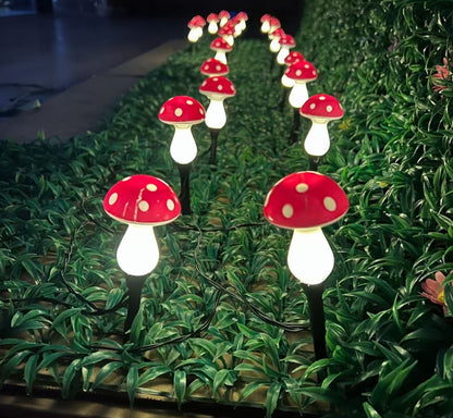 Solar LED Mushroom Landscape Light
