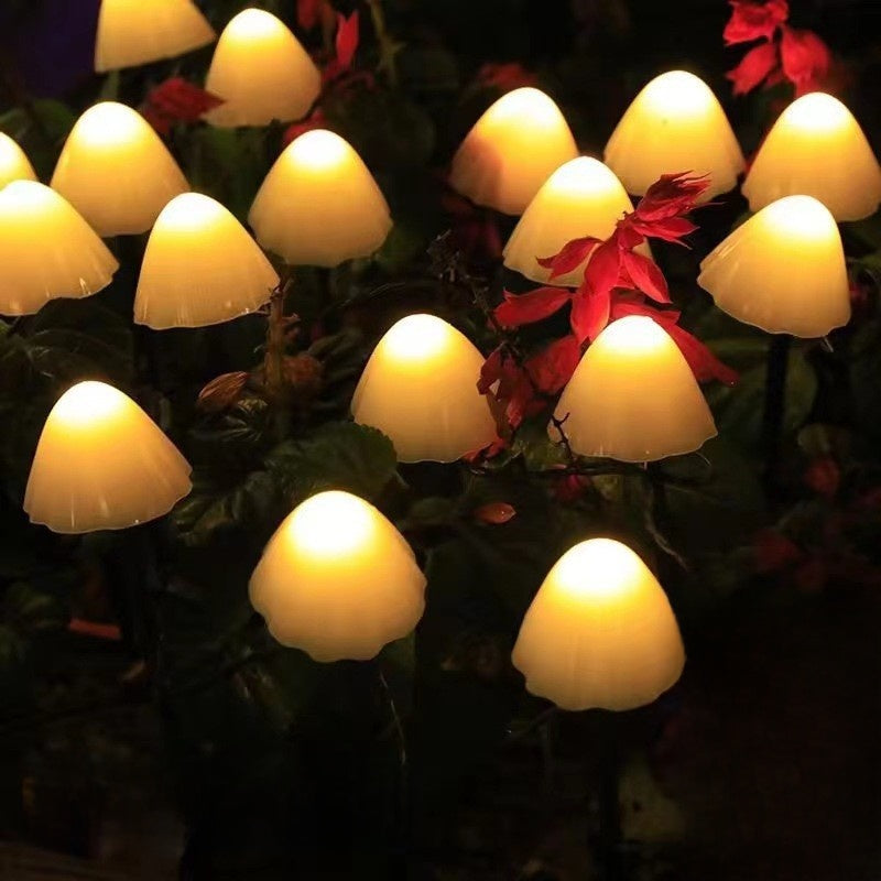 Solar LED Mushroom Light String