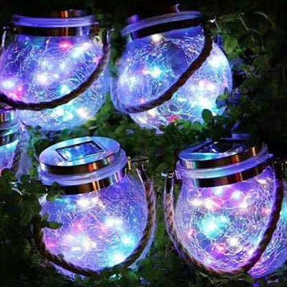Solar Mason Jar and Crack Bottle Lights