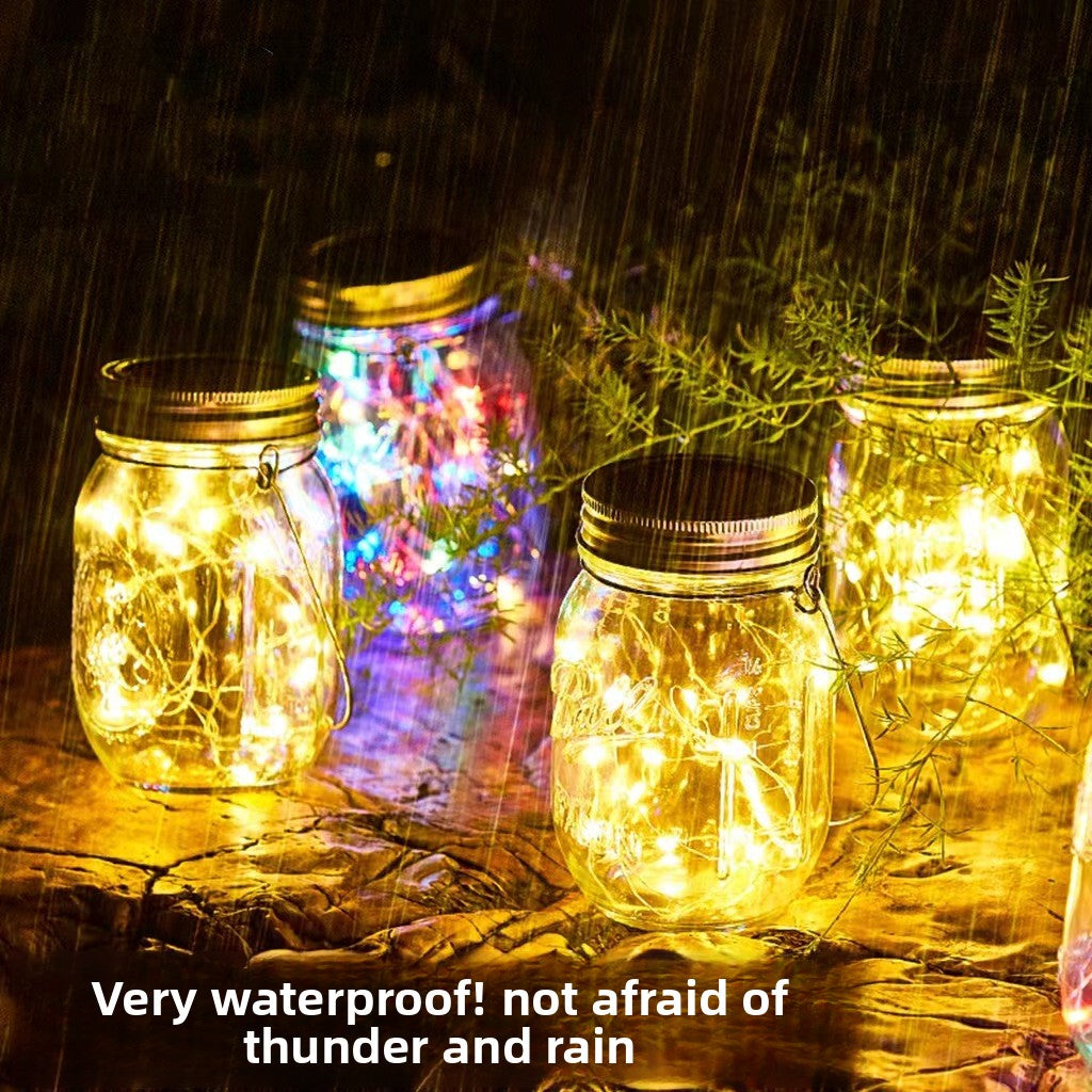Solar Mason Jar Outdoor Hanging Light