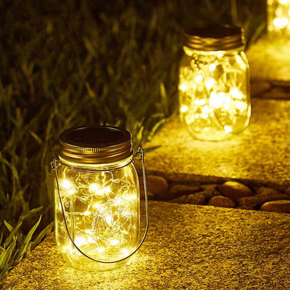 Solar Mason Jar Outdoor Hanging Light