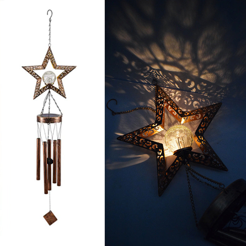 Solar Moon Wind Chime Lamp