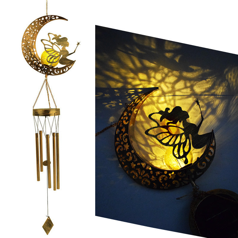 Solar Moon Wind Chime Lamp