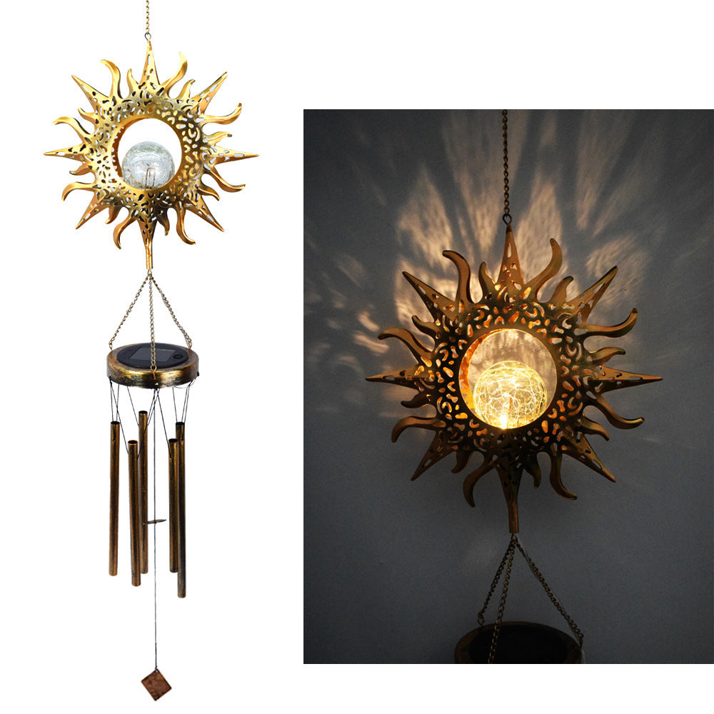 Solar Moon Wind Chime Lamp