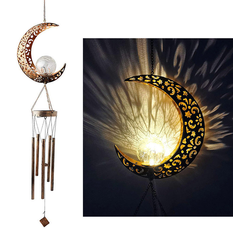 Solar Moon Wind Chime Lamp