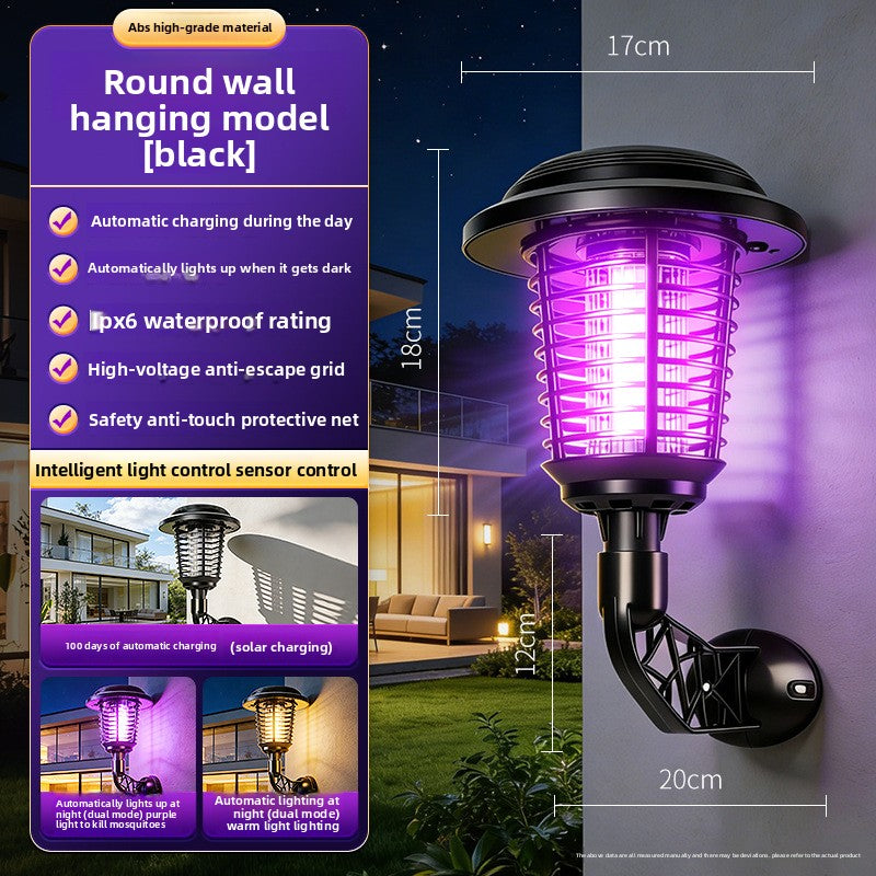 Solar Mosquito Repellent Lamp with LED Lighting