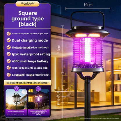 Solar Mosquito Repellent Lamp with LED Lighting