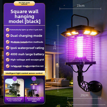 Solar Mosquito Repellent Lamp with LED Lighting