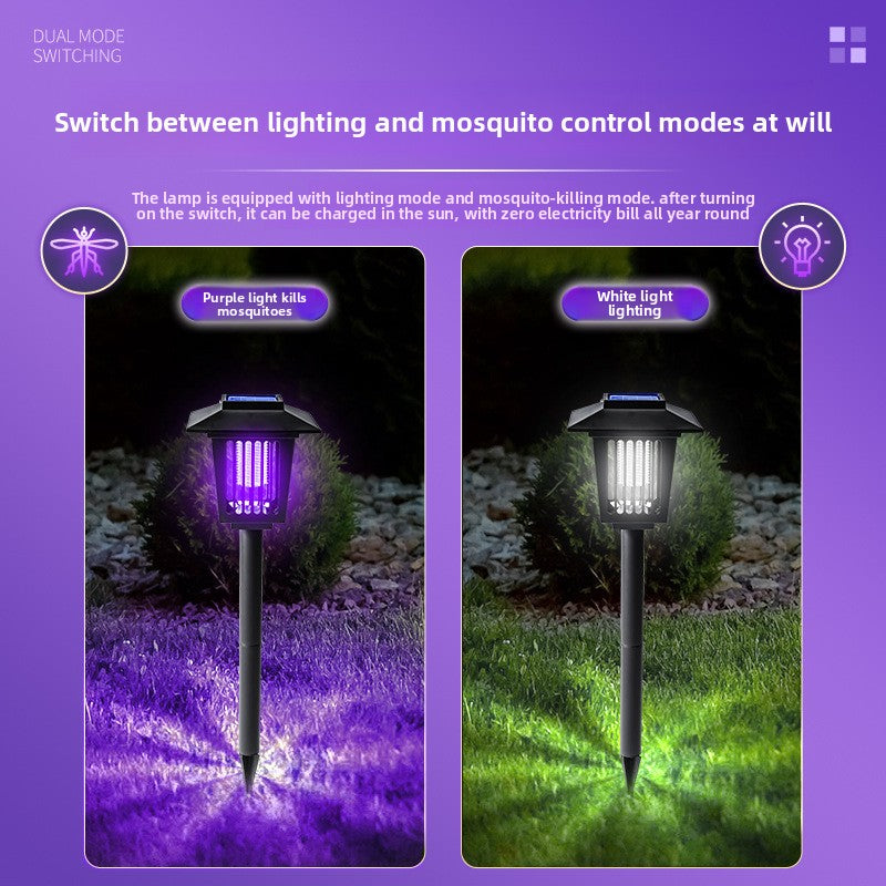 Solar Mosquito Repellent Lamp with LED Lighting