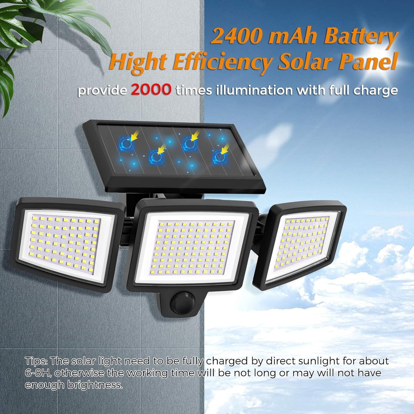 Solar Motion Sensor Wall Light