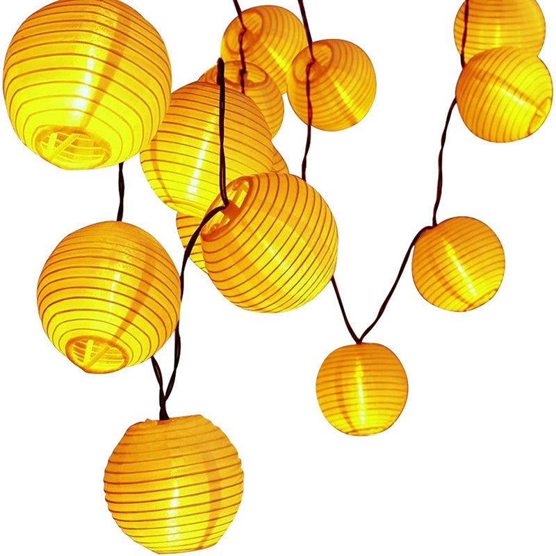 Solar Outdoor Cloth Lantern String