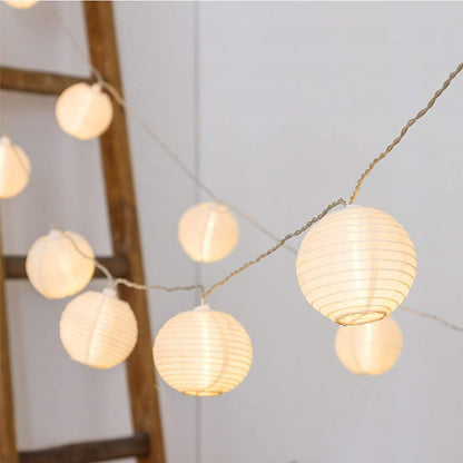 Solar Outdoor Cloth Lantern String