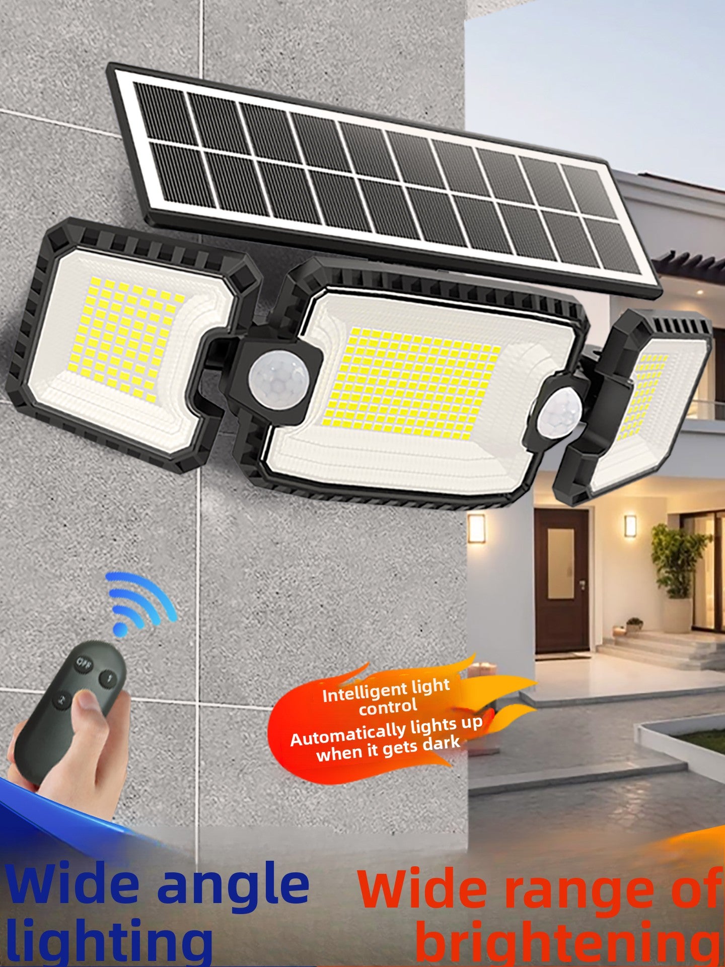 Solar Outdoor LED Garden Light with Motion Sensor