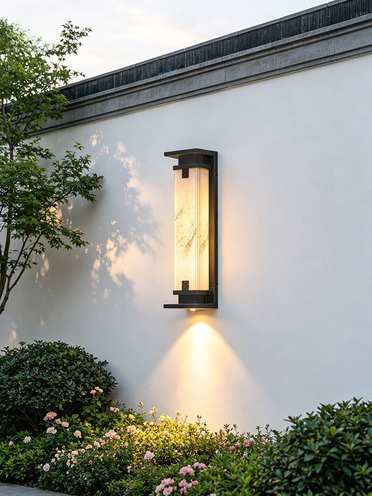 Solar Outdoor Wall Light with LED Illumination