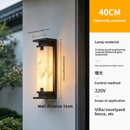 Solar Outdoor Wall Light with LED Illumination