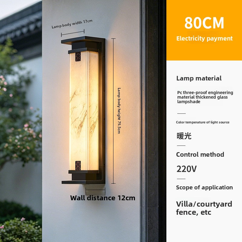 Solar Outdoor Wall Light with LED Illumination