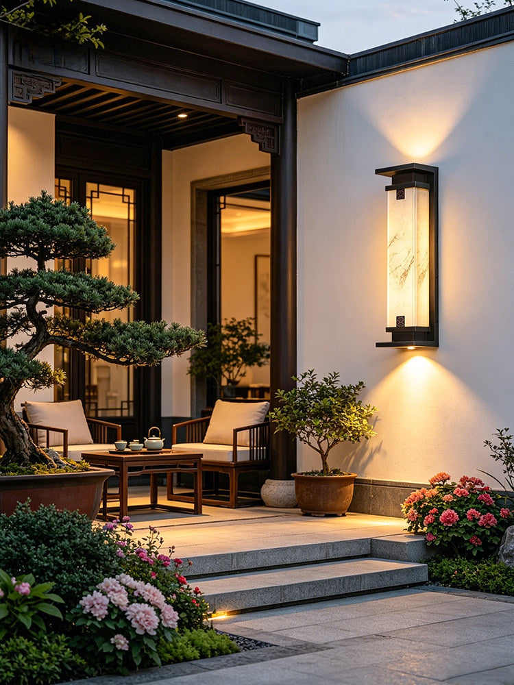 Solar Outdoor Wall Light with LED Illumination