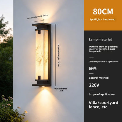 Solar Outdoor Wall Light with LED Illumination