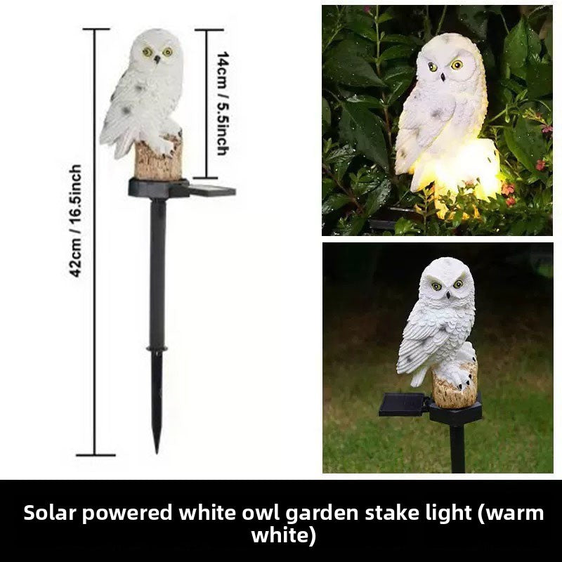 Solar Owl Garden Light