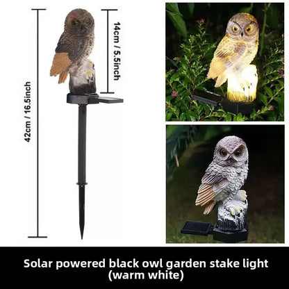 Solar Owl Garden Light
