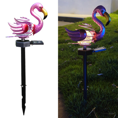 Solar Panel Iron Art Lawn Lamp